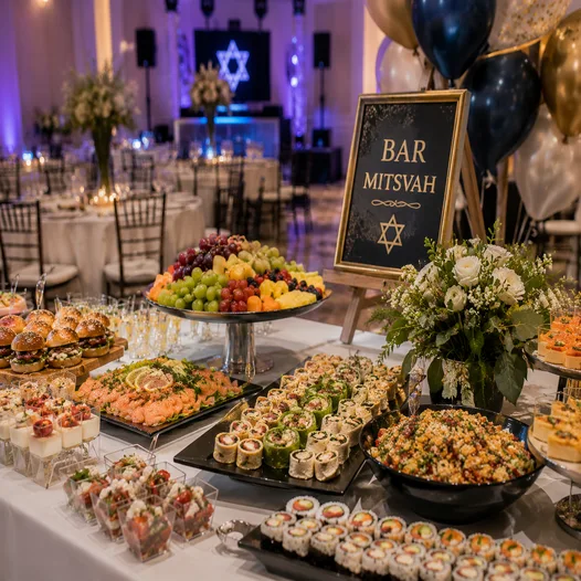 buffet dressé bar mitsva