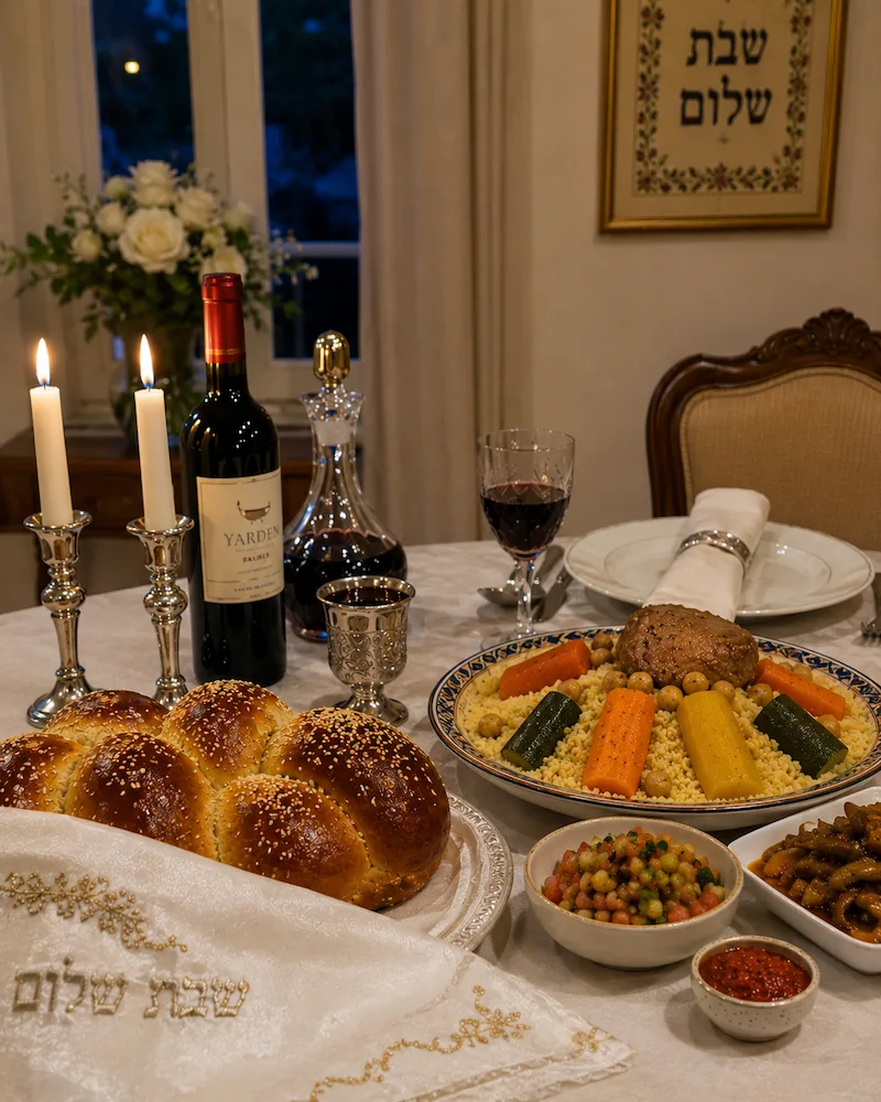 table shabbat traiteur